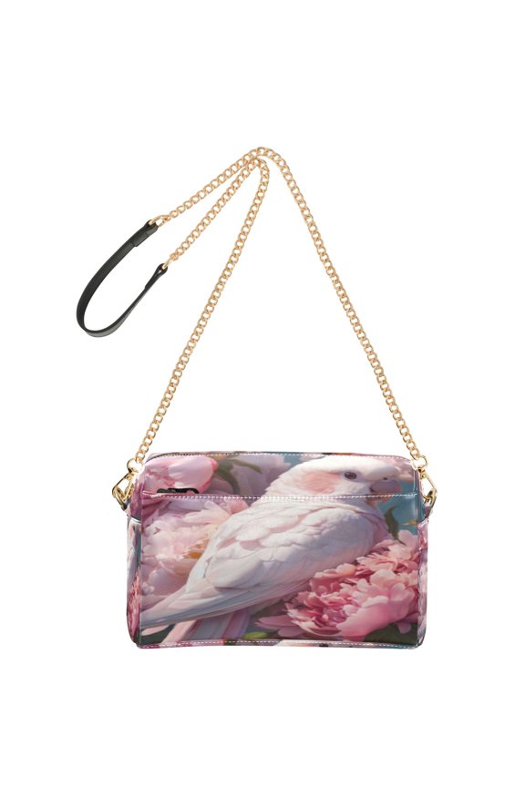 Fashion Triple Zip Small Crossbody Bag Creatively Peaceful Grace Pattern