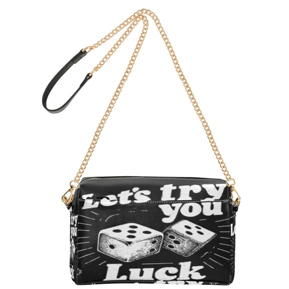 DIXRUYEE Fashion Triple Zip Small Crossbody Bag Creatively Roll Play Pattern