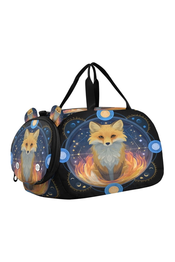 Fox Astrolabe Scale Duffel Bag With Ventilated Shoe Pocket & Adjustable Strap for Gym, Dance & Travel