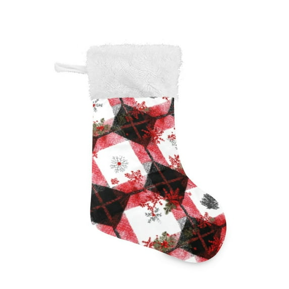 DIXRUYEE Hanging Christmas Decor Stocking Patchwork Christmas Charm