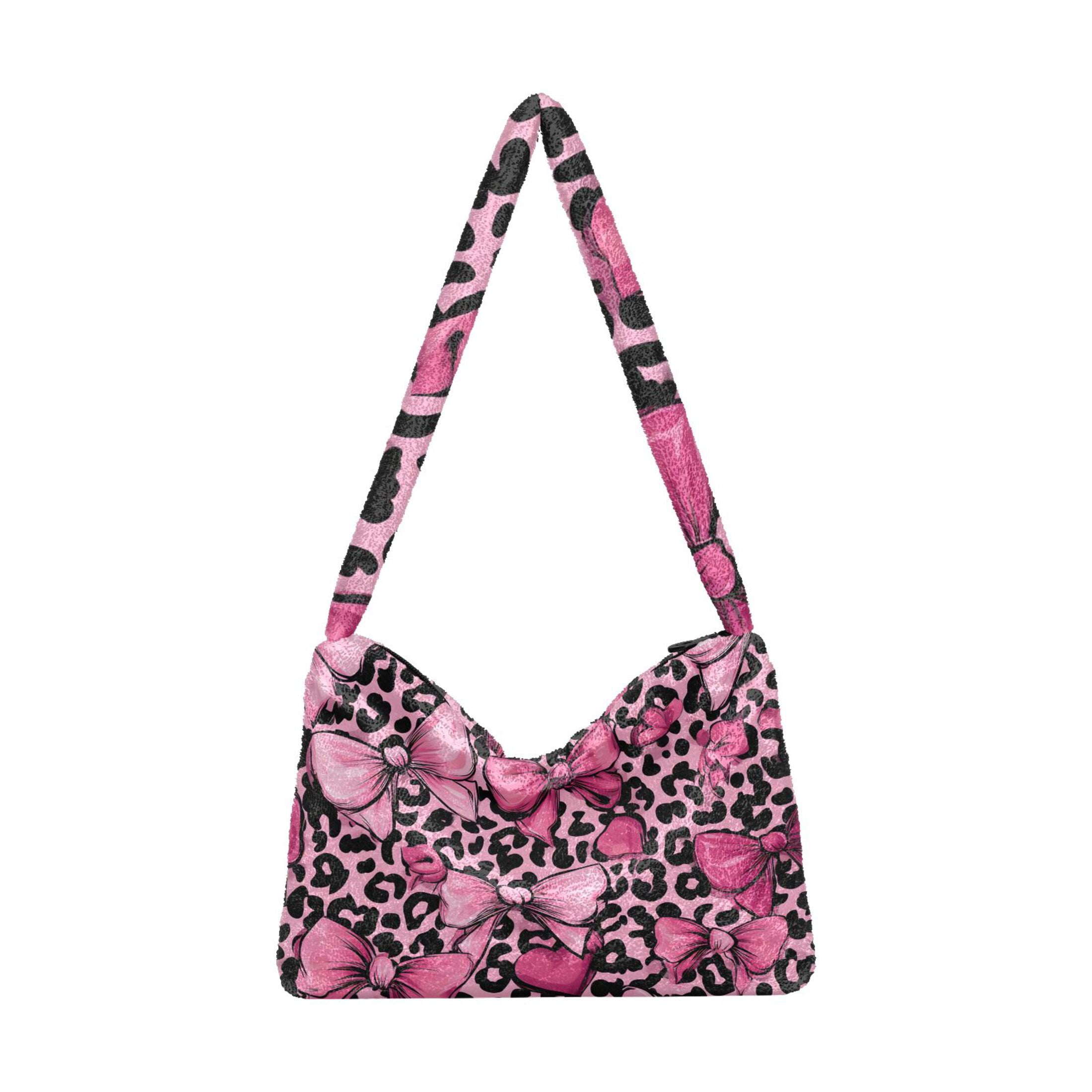 Fluffy Leopard Print Bag