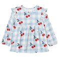 DIXRUYEE Long Sleeve Ruffle Tunic Dress 95% Cotton Soft A-Line Swing ...