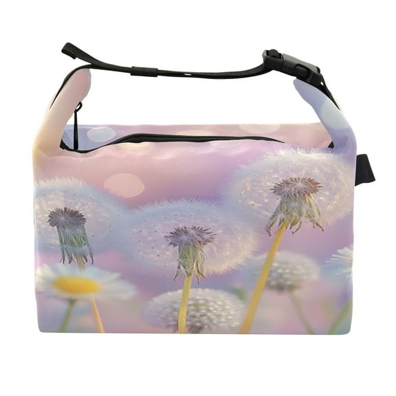 DIXRUYEE Lunch Bag Double Deck Lunch Cooler Box Fashion Pastel Dreams Pattern