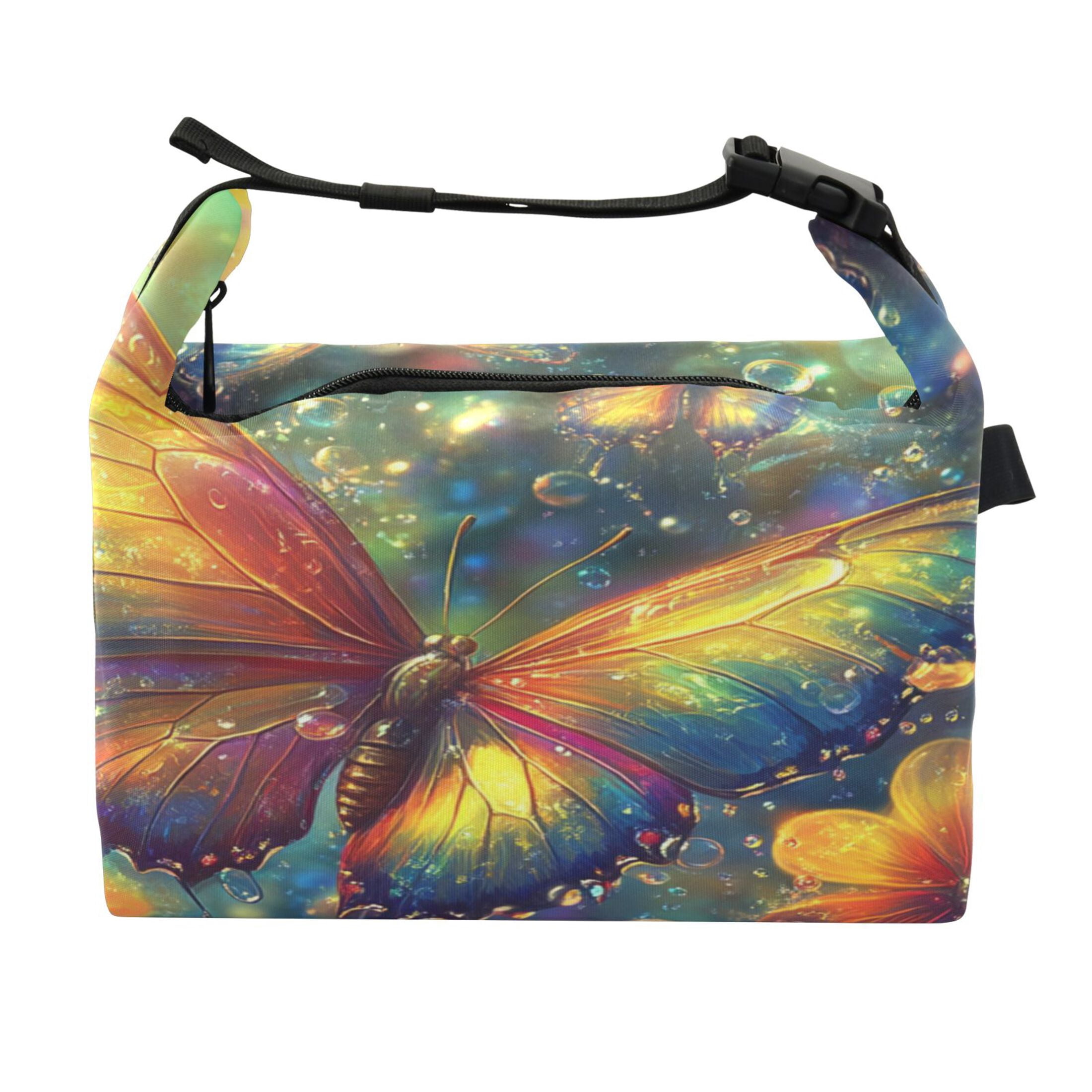 Reflection Lunch Box DIXRUYEE Lunch Bag Double Deck Lunch Cooler Box Fashion Radiant ...