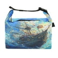 thumbnail image 1 of DIXRUYEE Lunch Bag Double Deck Lunch Cooler Box Fashion The Sunken Treasure Pattern, 1 of 7