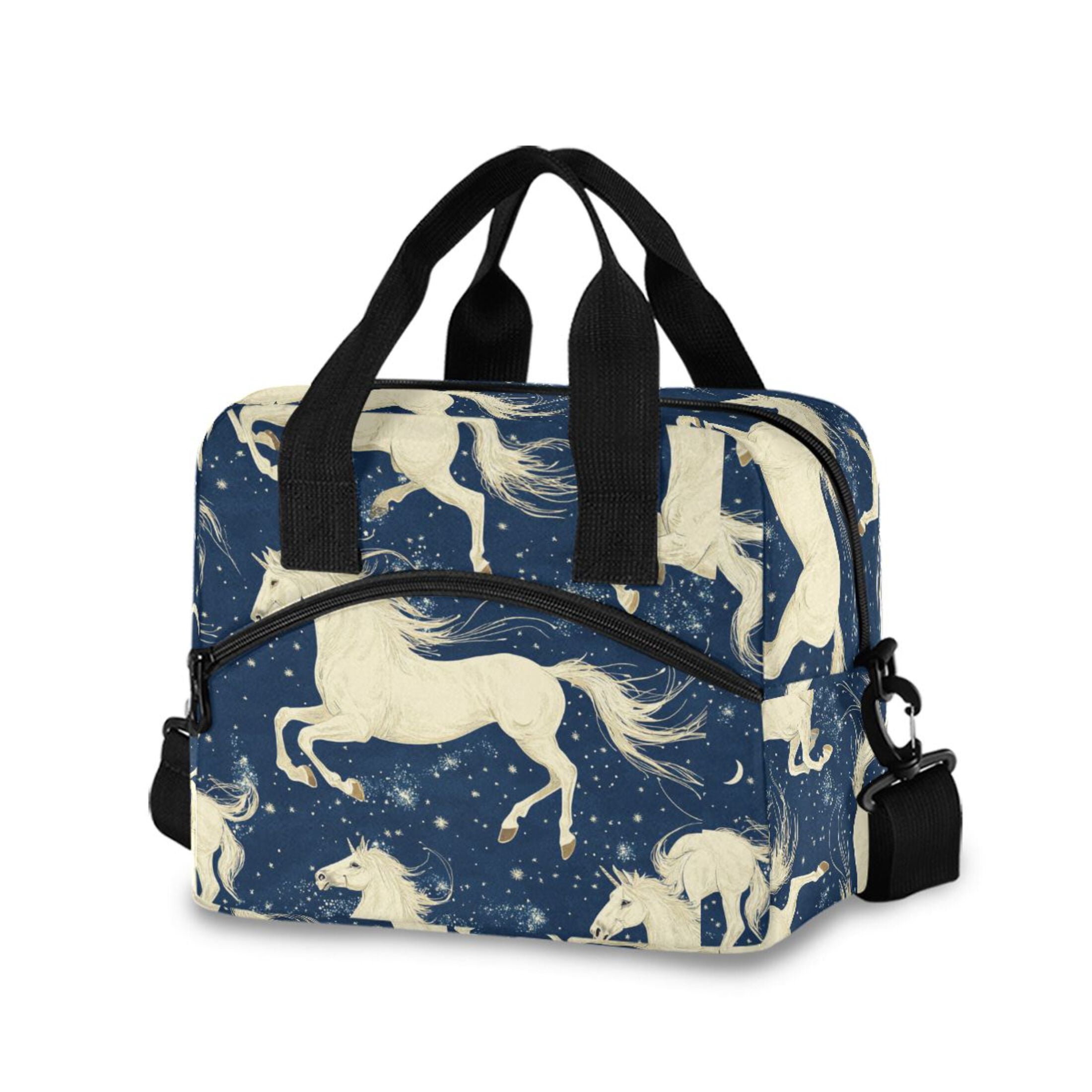 DIXRUYEE Lunch Bag Double Deck Lunch Cooler Box Tote Bag Fashion Dreamy ...