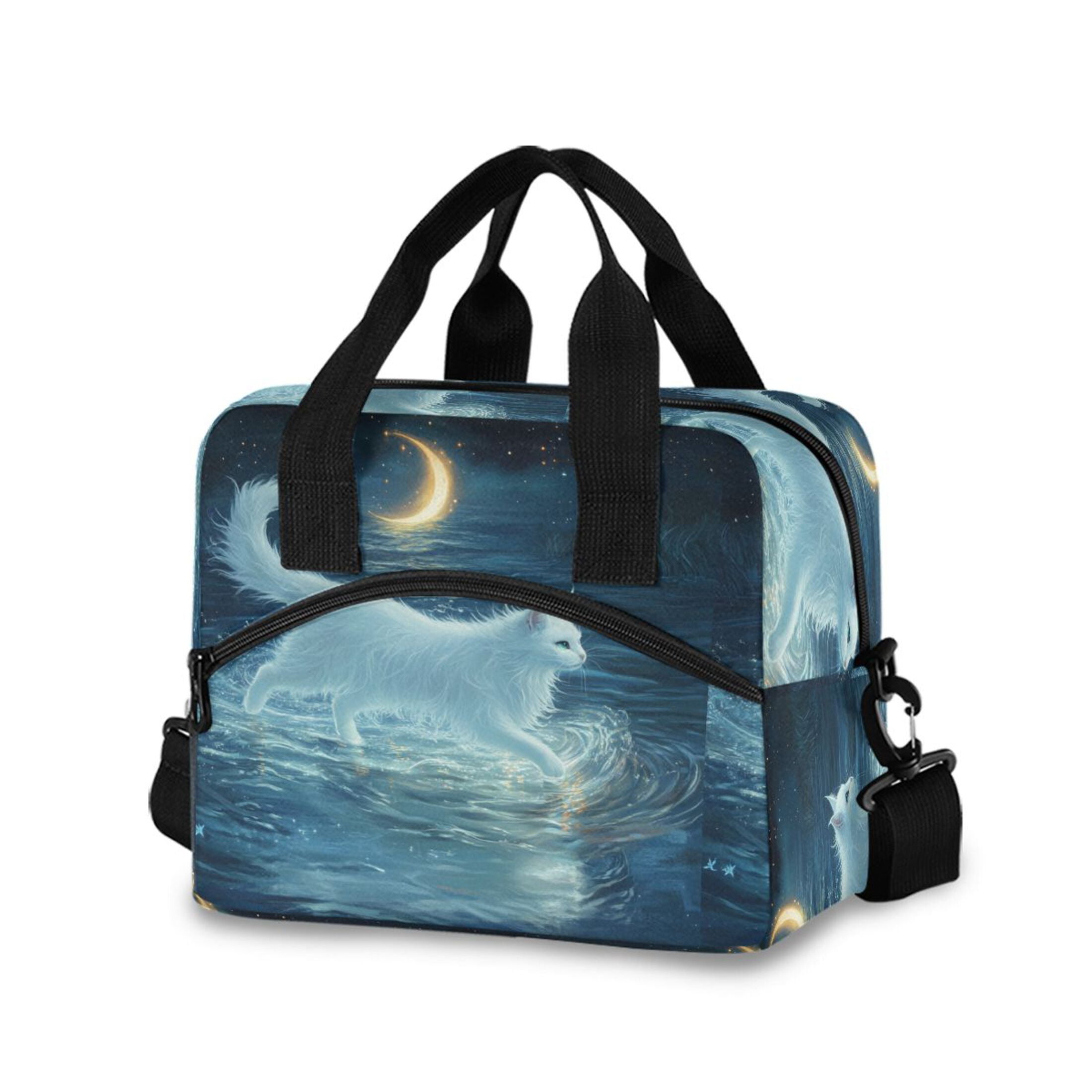 Reflection Lunch Box DIXRUYEE Lunch Bag Double Deck Lunch Cooler Box Tote Bag Fashion ...