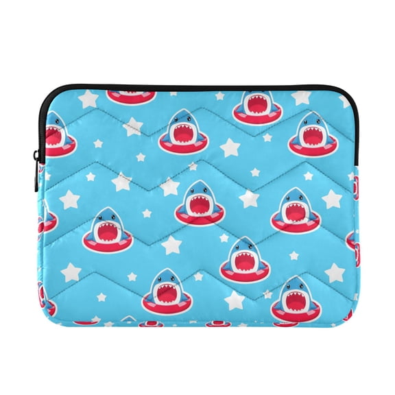 DIXRUYEE Multi-Layer Padded Cartoon Shark Star Pattern Laptop Sleeve Waterproof Shock Resistant Notebook Case for 13/14/15/16 Inch Laptops Office Slim Portable Computer Pouch