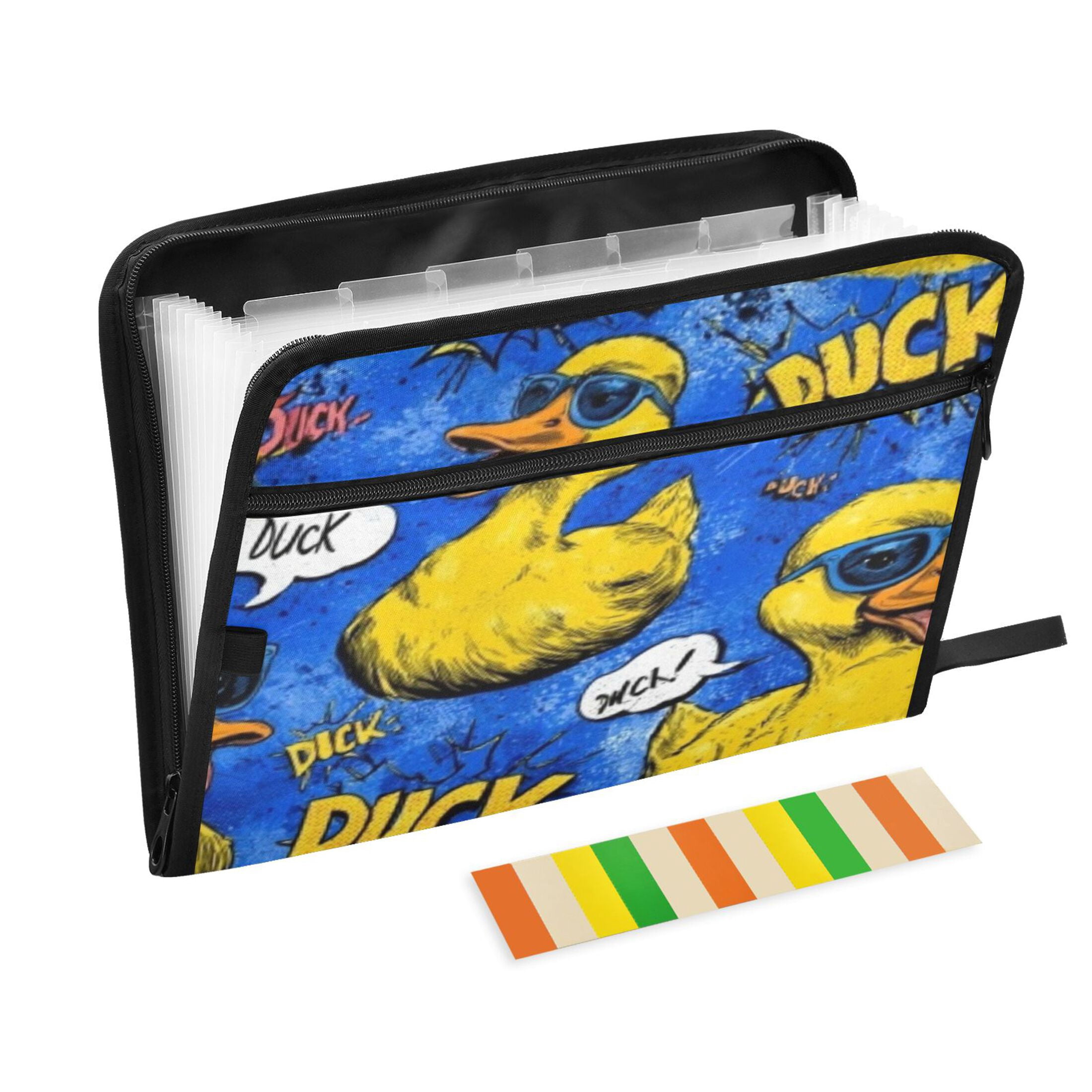 Window Duck Folder DIXRUYEE Organ Folders Expanding Folder 13 Pocket-Comic Sunglass Duck ...