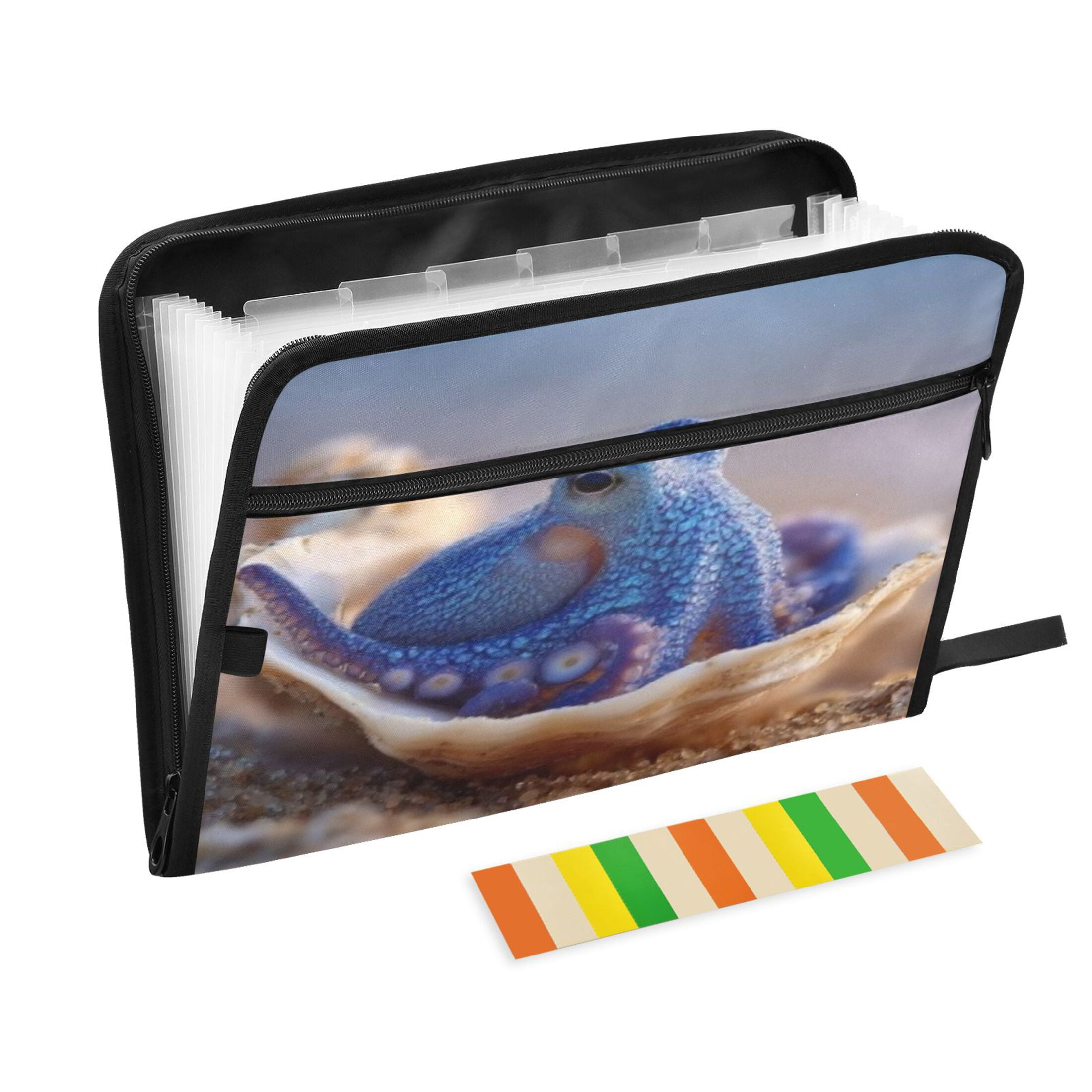 DIXRUYEE Organ Folders Expanding Folder 13 Pocket-Shell Snug Pattern ...