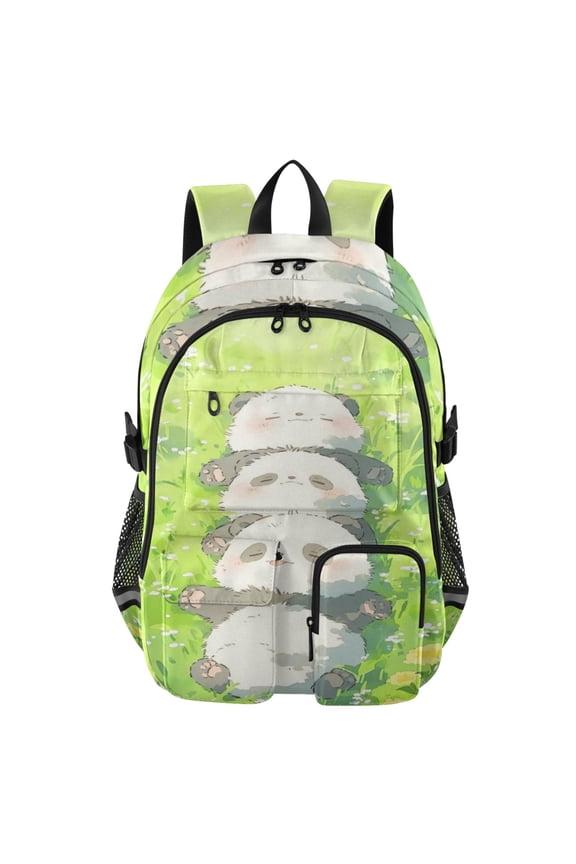 Pandas Stack Backpack for School 14Laptop Compatible with Reflective Safety Strips