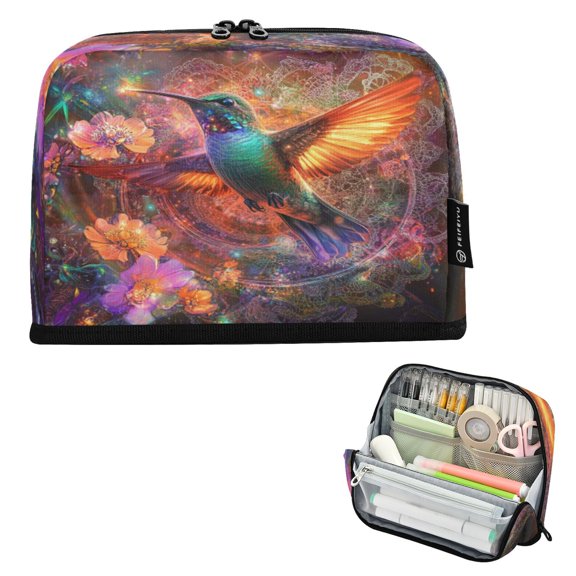 DIXRUYEE Pencil Case Large Capacity Pencil Bag simple Cut Radiant Pattern