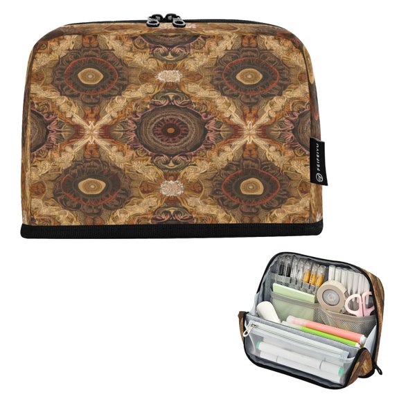 DIXRUYEE Pencil Case Large Capacity Pencil Bag simple Ornate Tapestry Pattern