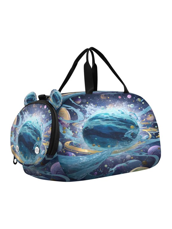 Planet Scale Duffel Bag With Ventilated Shoe Pocket & Adjustable Strap for Gym, Dance & Travel