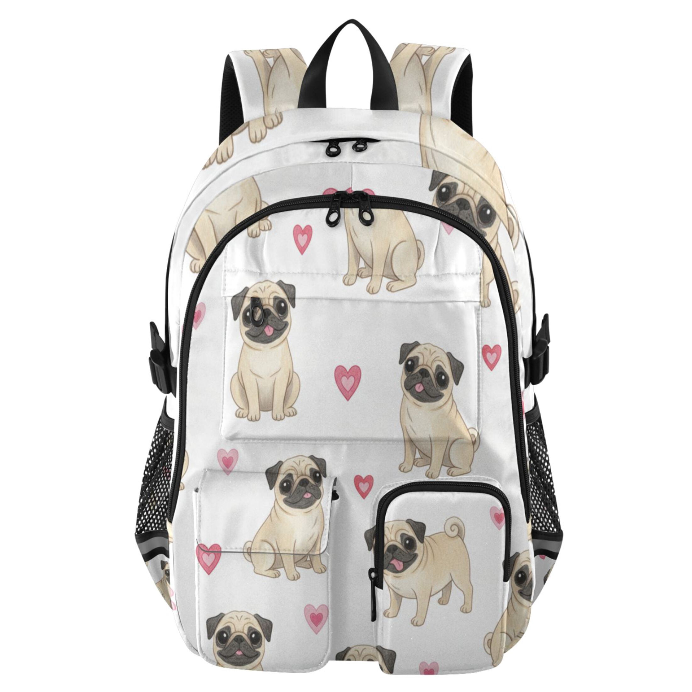 School Pug Bags Cute Backpacks for Kids
