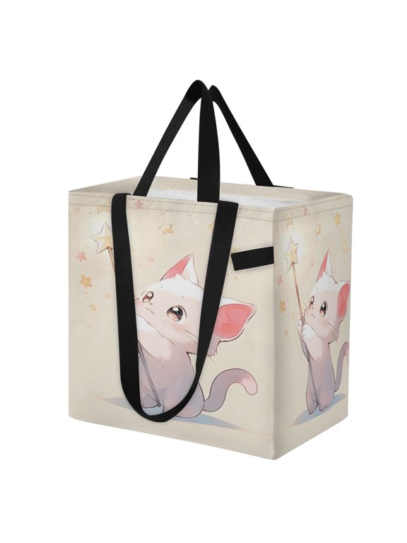Shoulderbag Canvas Tote Multi-Use Bag In Magic Wand Pattern