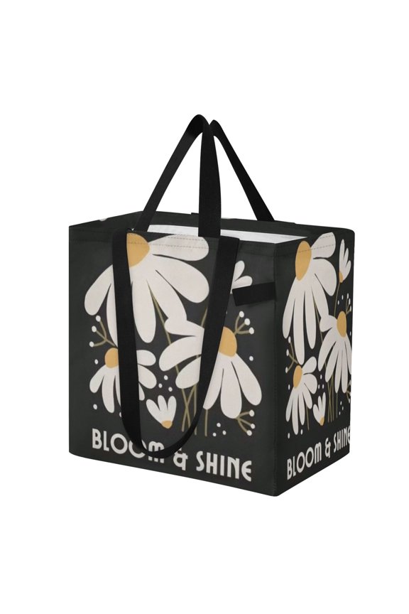 Shoulderbag Canvas Tote Multi-Use Bag In Shining Bloom Pattern