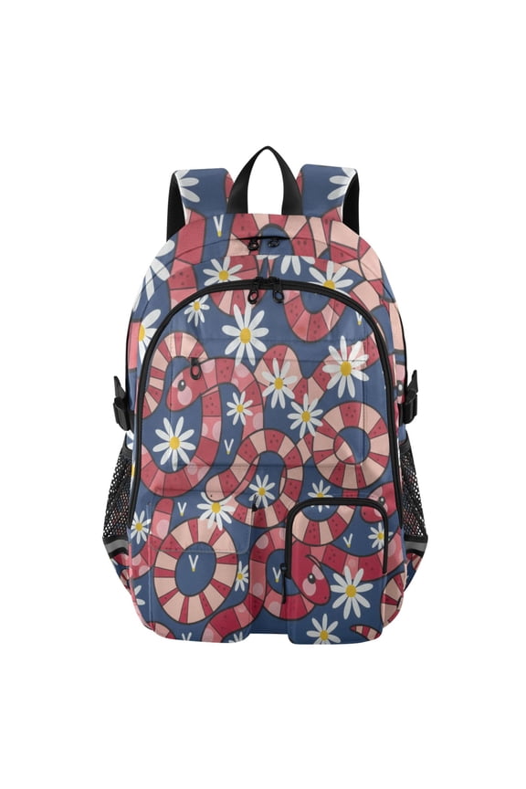 Snake Backpack for School 14Laptop Compatible with Reflective Safety Strips