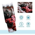 thumbnail image 1 of DIXRUYEE Steel Water Bottles Tumbler Creative Cozy Kitten in Heart Pajamas Pattern 40oz/30oz, 1 of 9