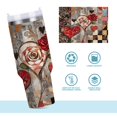 thumbnail image 1 of DIXRUYEE Steel Water Bottles Tumbler Creative Floral Mosaic Pattern 40oz/30oz, 1 of 9