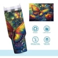 thumbnail image 1 of DIXRUYEE Steel Water Bottles Tumbler Creative Radiant Reflections Pattern 40oz/30oz, 1 of 9