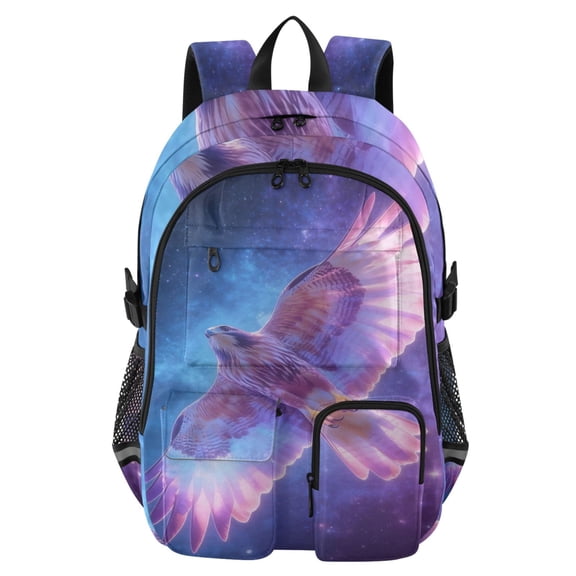 DIXRUYEE Stellar Soar Backpack for School 14Laptop Compatible with Reflective Safety Strips