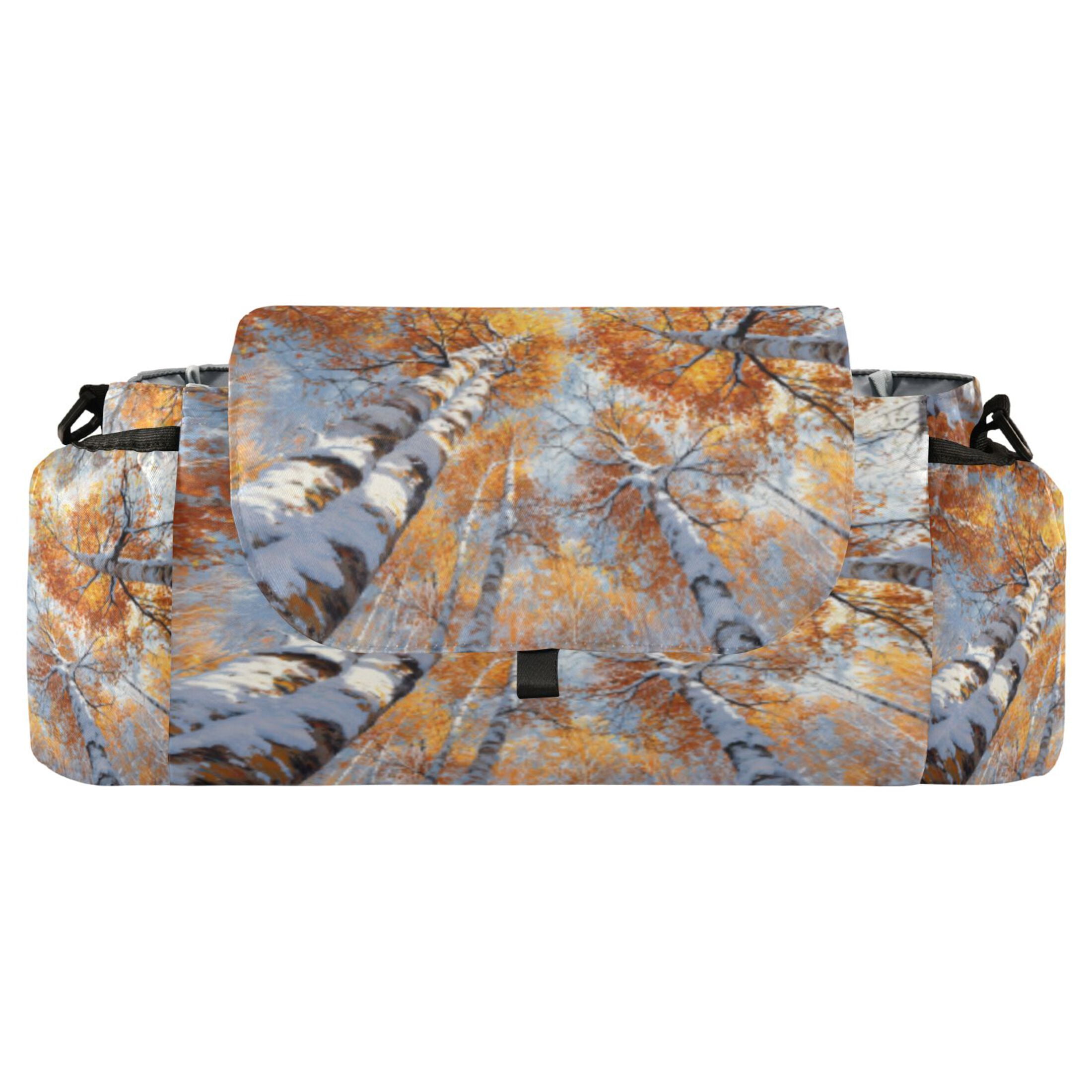 DIXRUYEE Stroller Organizer Autumn Tree Canopy Printed
