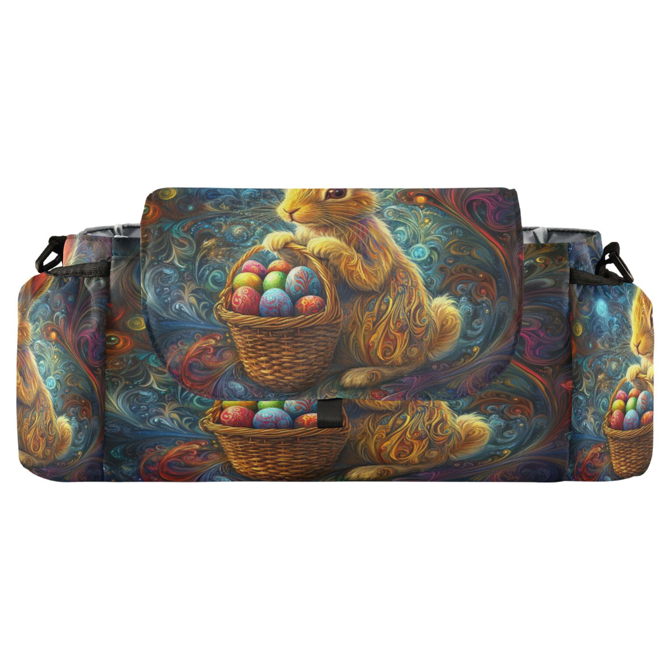 DIXRUYEE Stroller Organizer Bunny with Eggs Printed