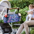 thumbnail image 1 of DIXRUYEE Stroller Organizer Cosmic Leopard Twins Printed, 1 of 7