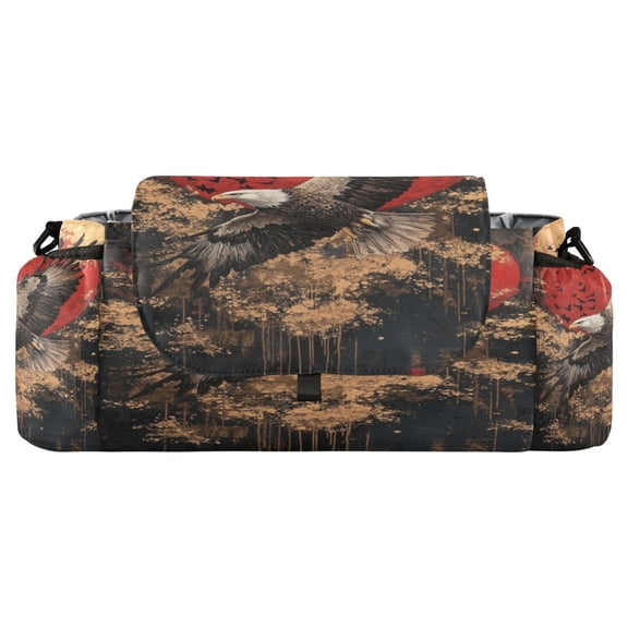 DIXRUYEE Stroller Organizer Crimson Flight Printed