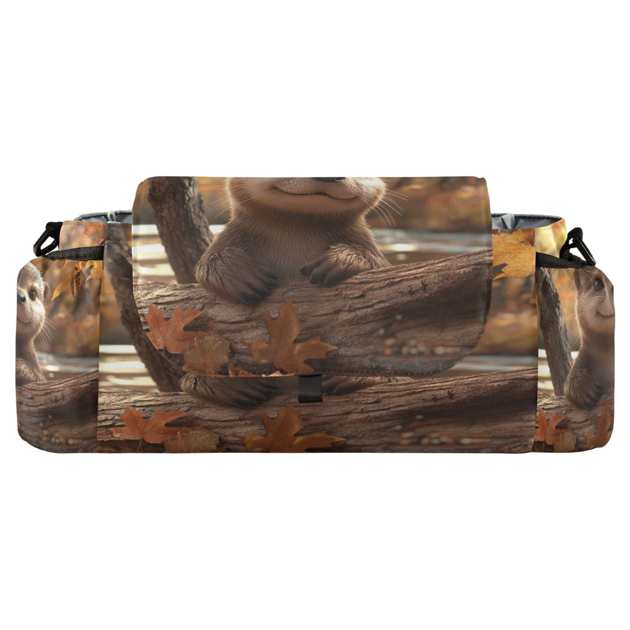 DIXRUYEE Stroller Organizer Cute Wilderness Explorer Printed