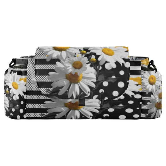 DIXRUYEE Stroller Organizer Daisies & Dots Printed