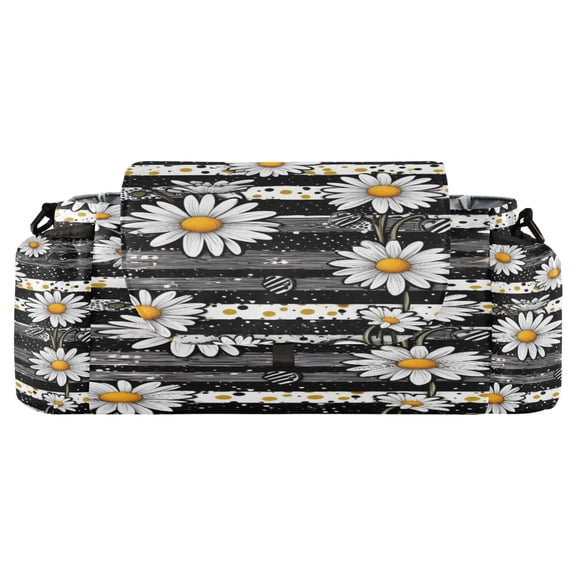DIXRUYEE Stroller Organizer Daisy Stripes Printed