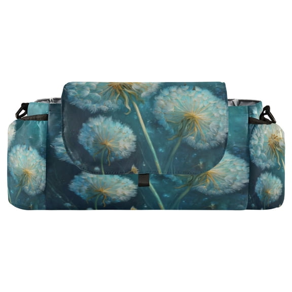 DIXRUYEE Stroller Organizer Dandelions in A Fresh Green Haze Printed