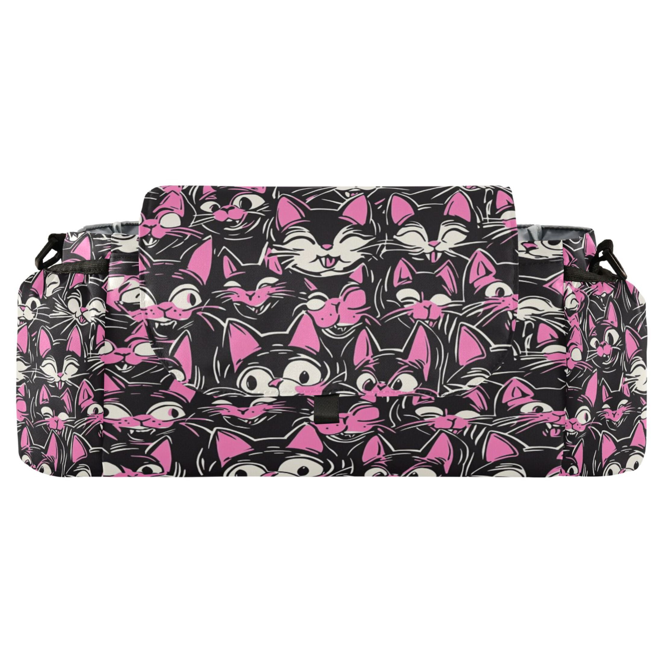 DIXRUYEE Stroller Organizer Delicate Blossom Lines Printed