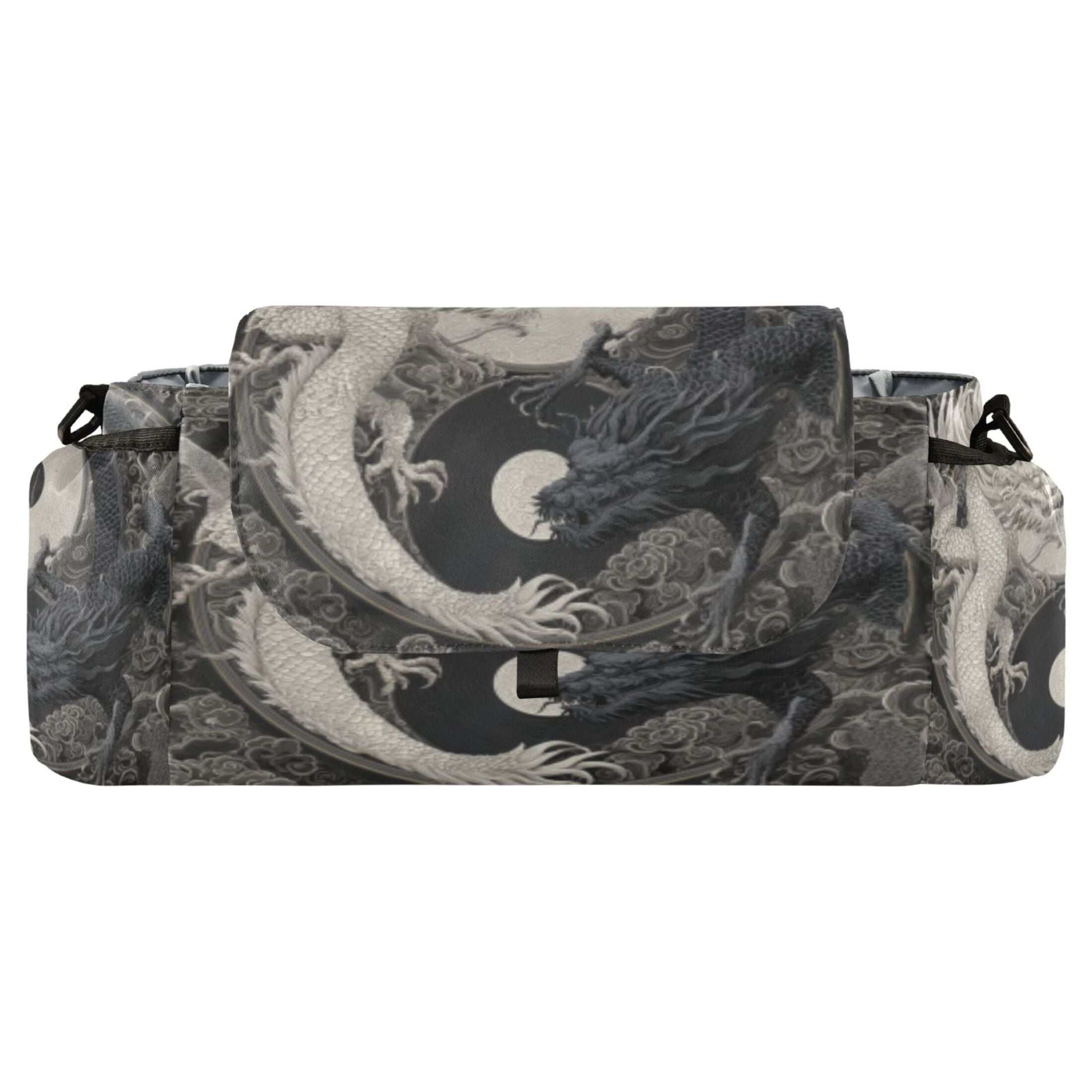 DIXRUYEE Stroller Organizer Dragon Tempest Printed