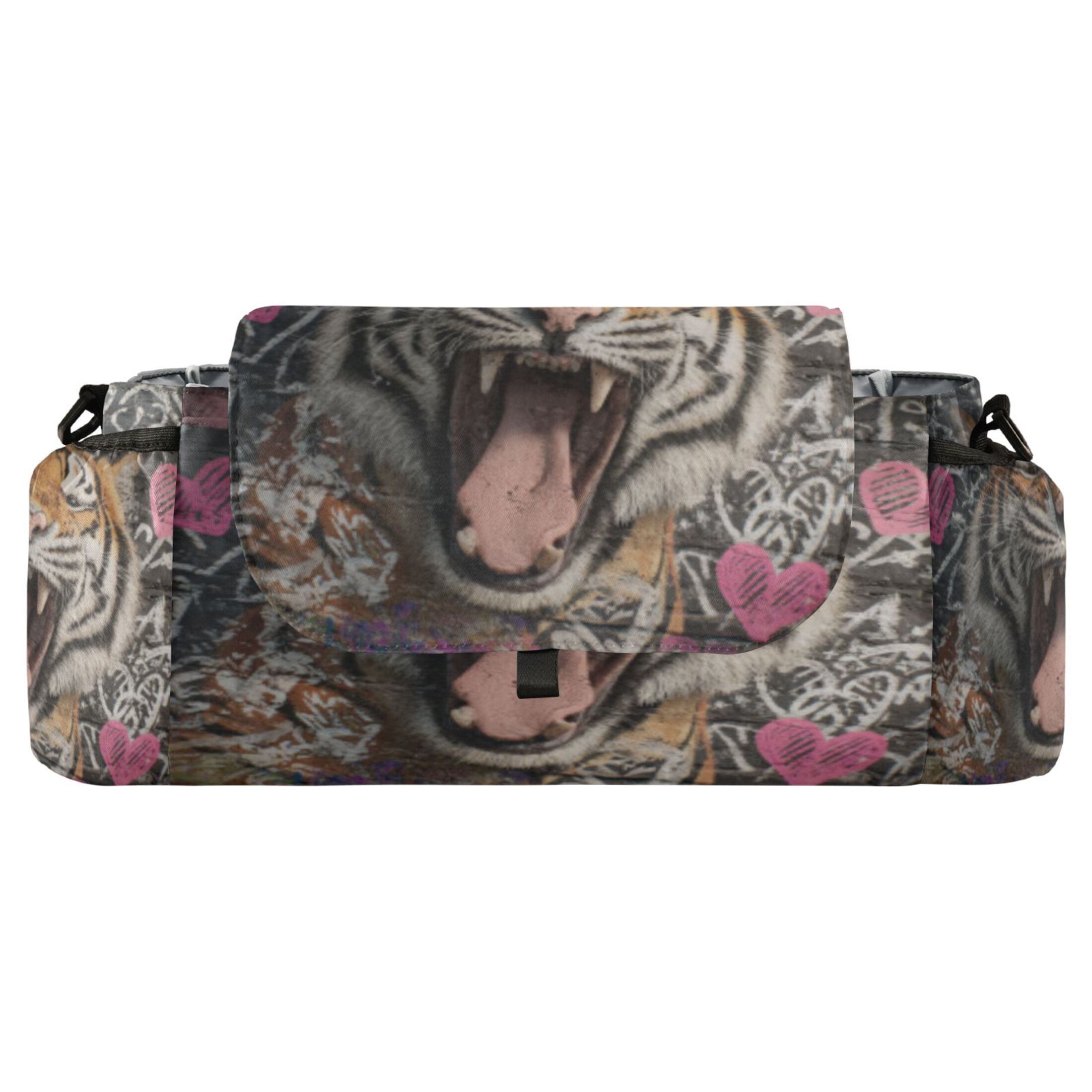 DIXRUYEE Stroller Organizer Ferocious Bloom Printed