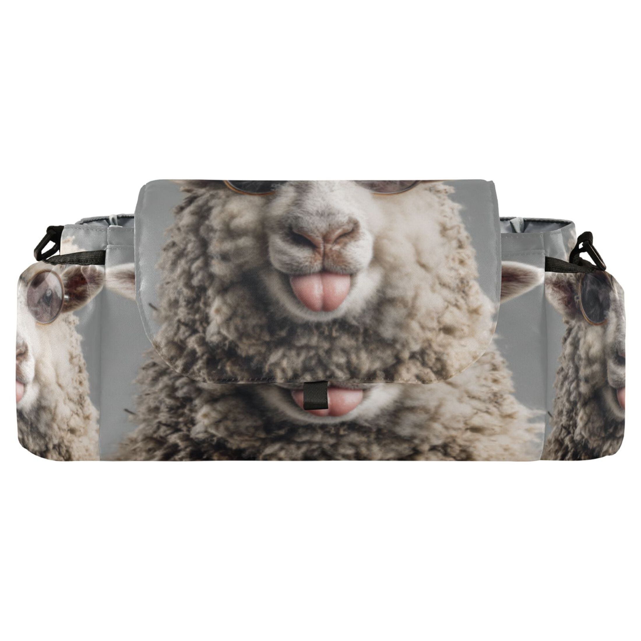 DIXRUYEE Stroller Organizer Glasses and Grin Printed