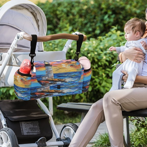 DIXRUYEE Stroller Organizer Guiding Light Printed