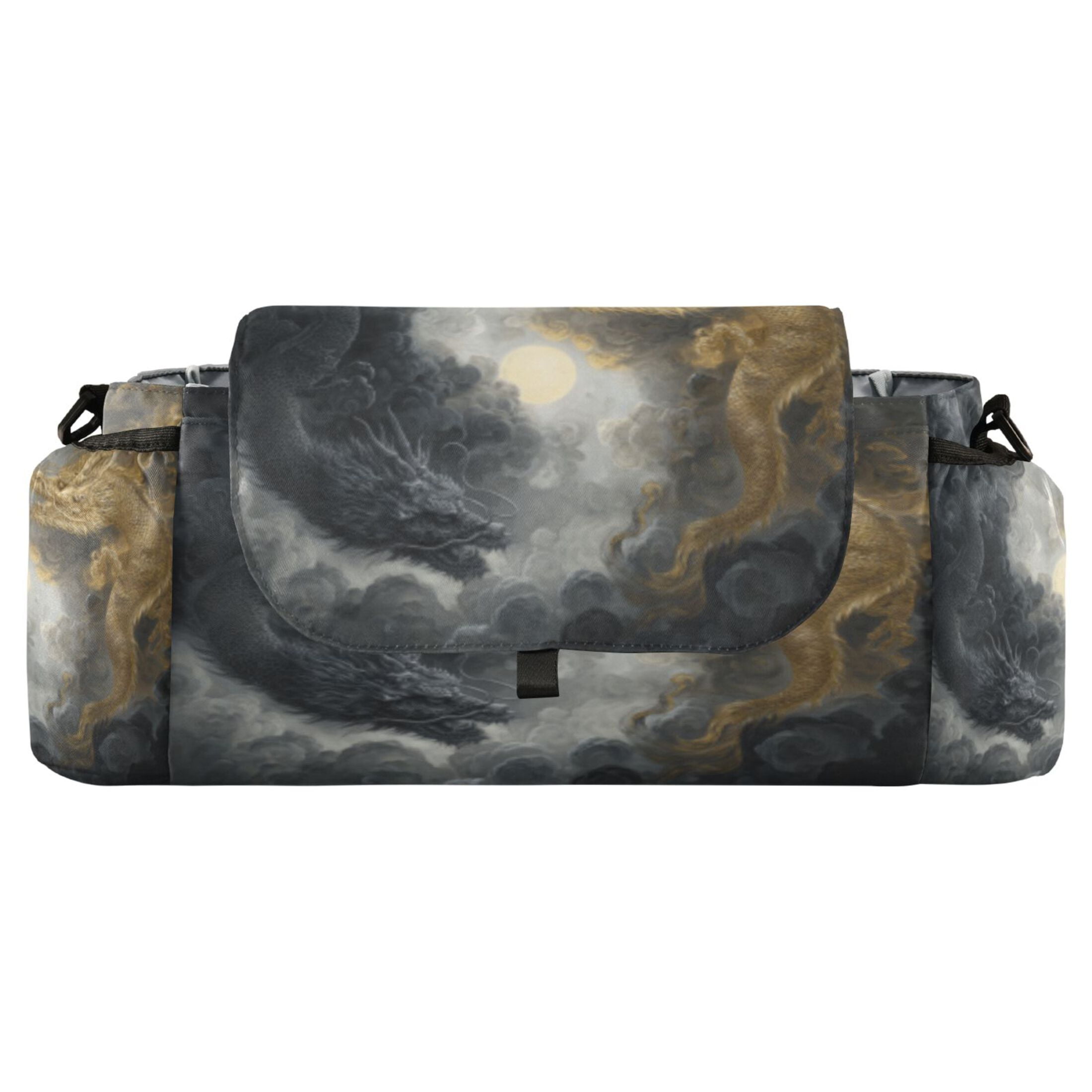 DIXRUYEE Stroller Organizer Moonlit Confrontation Printed
