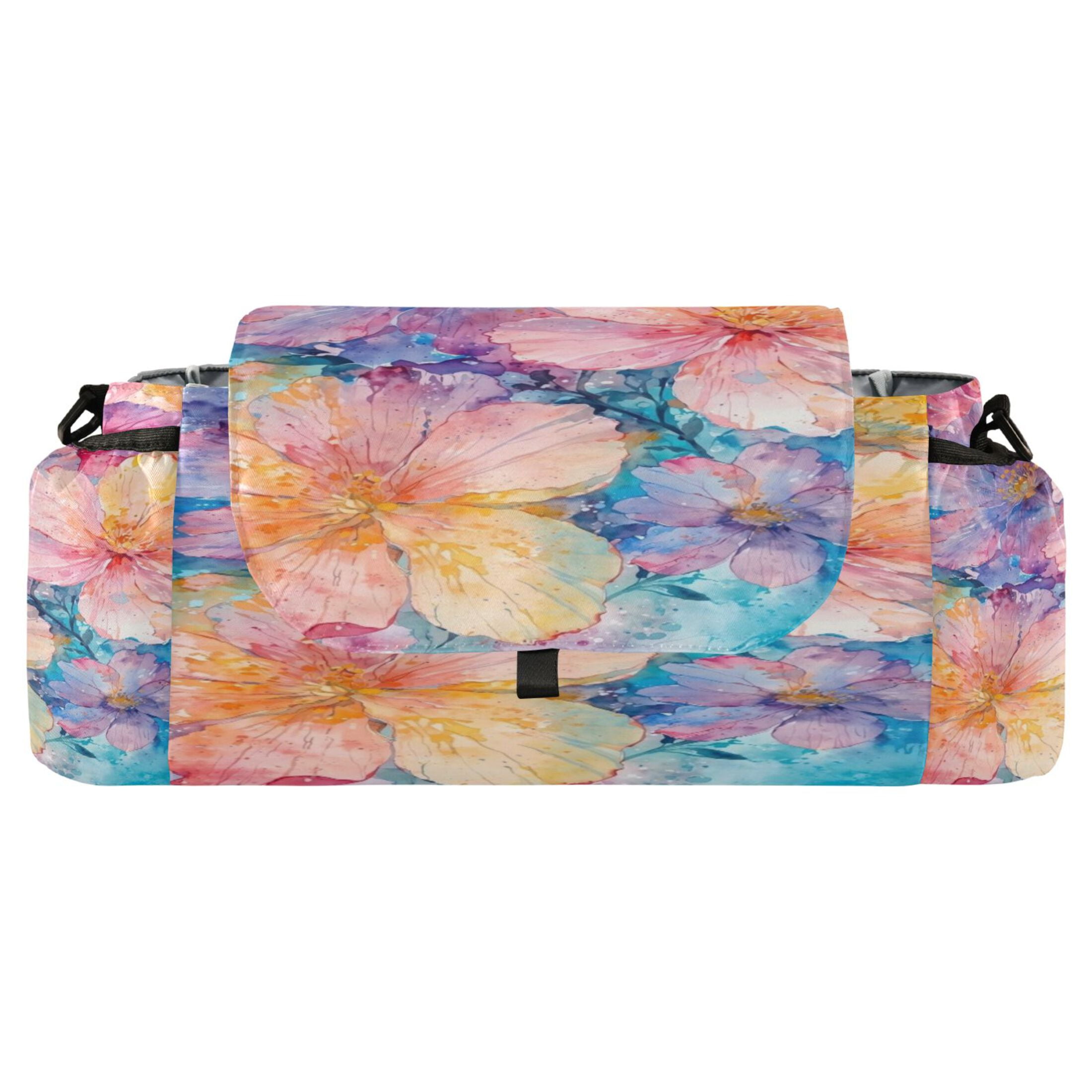 DIXRUYEE Stroller Organizer Petal Palette Printed