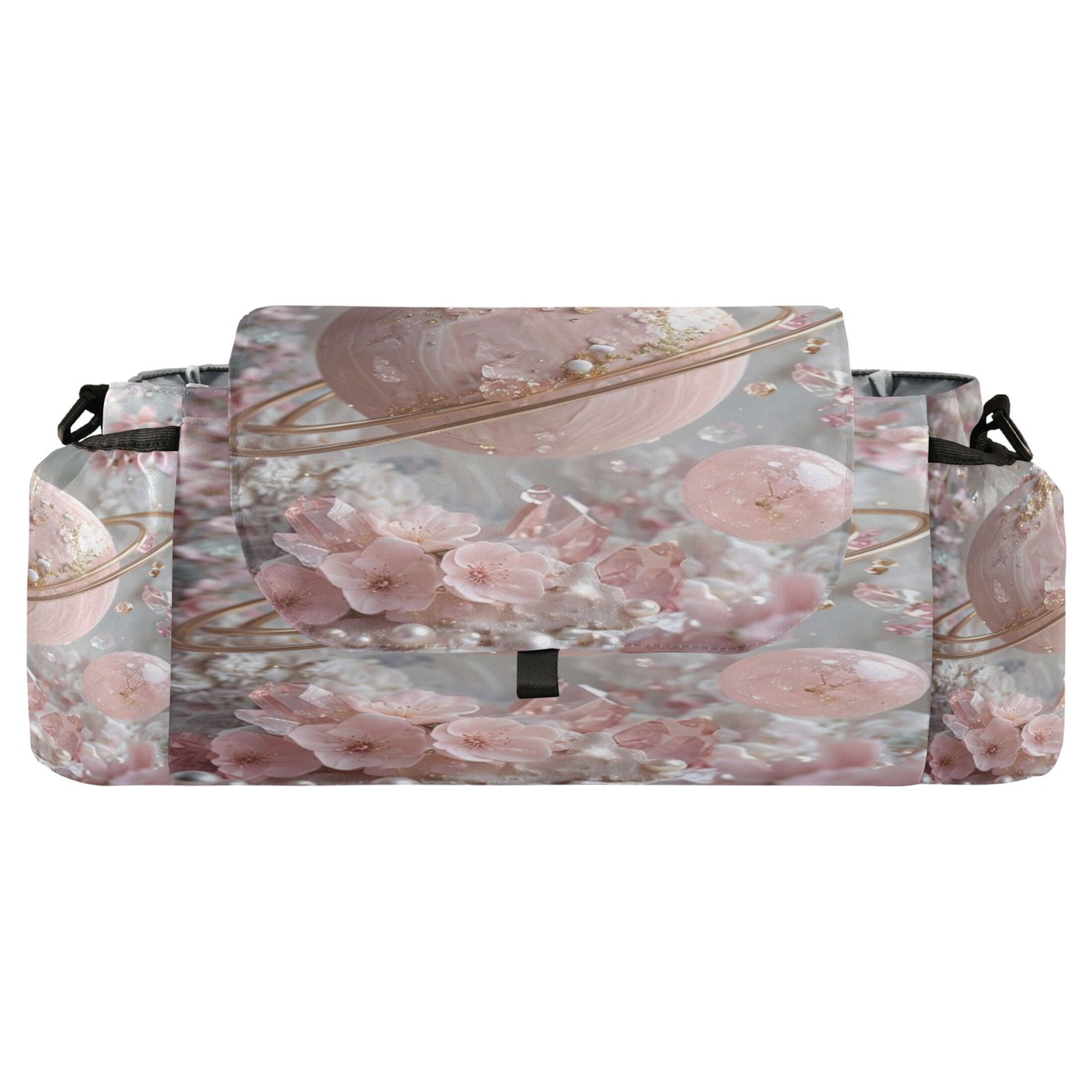 DIXRUYEE Stroller Organizer Pinkorbit Printed