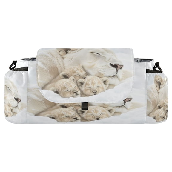 DIXRUYEE Stroller Organizer Snowy Embrace Printed