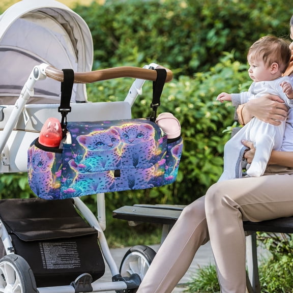 DIXRUYEE Stroller Organizer Sparkling Cuddle Buddies Printed