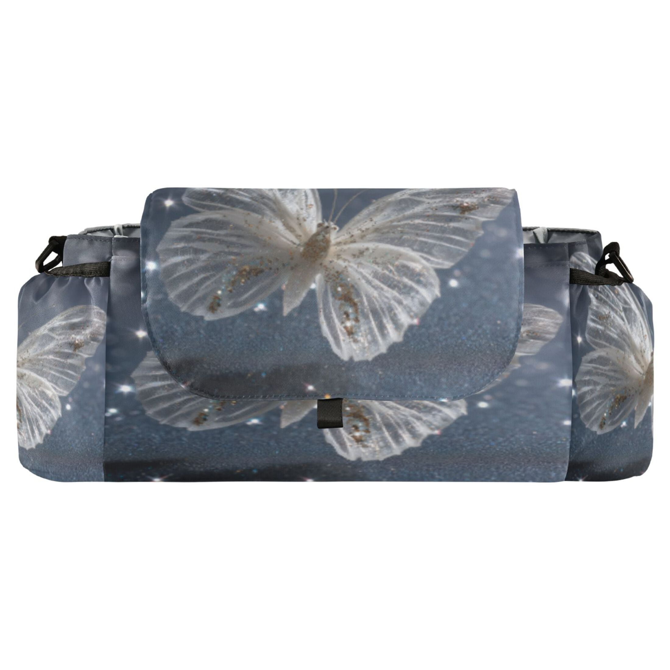 DIXRUYEE Stroller Organizer Starry Butterfly Printed