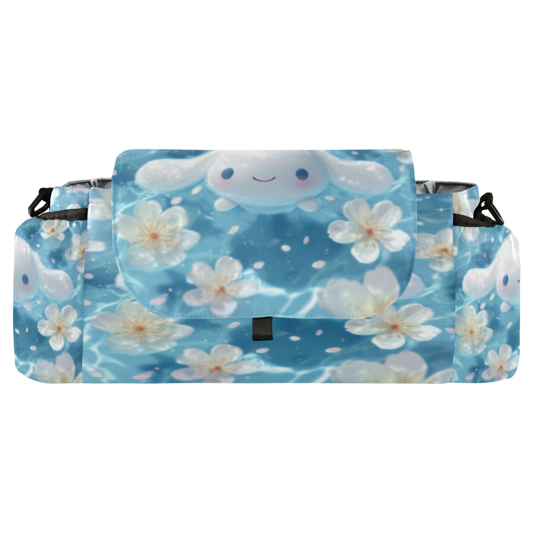 DIXRUYEE Stroller Organizer Sunlit Floral Pool Companion Printed