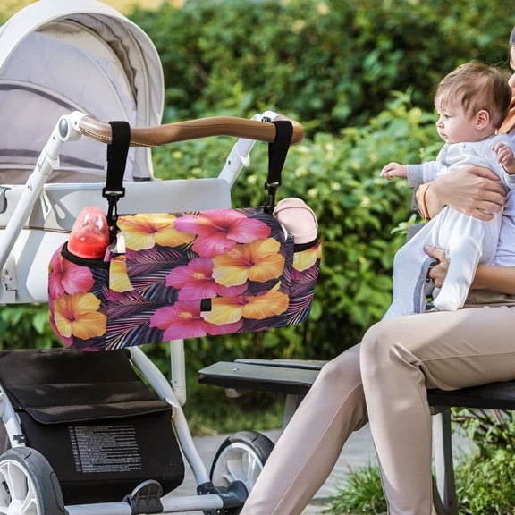 DIXRUYEE Stroller Organizer Vibrant Tropics Printed