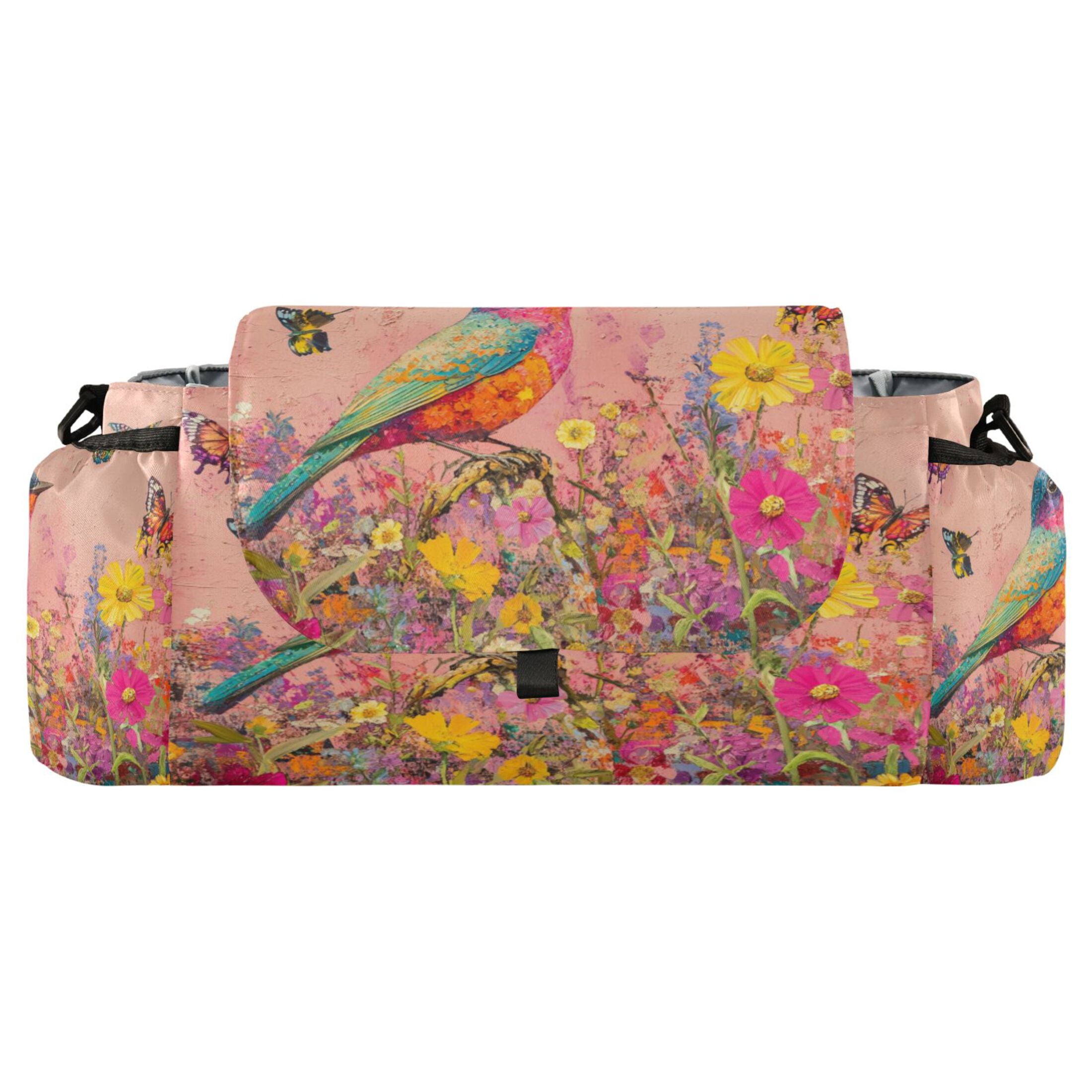 DIXRUYEE Stroller Organizer Vivid Melody Of Nature's Palette Printed