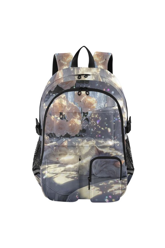 Sunbeam Slumber Backpack for School 14Laptop Compatible with Reflective Safety Strips