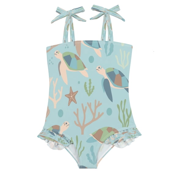 DIXRUYEE Swimsuit One Piece swimwear Benthic Fauna 11 of Pattern